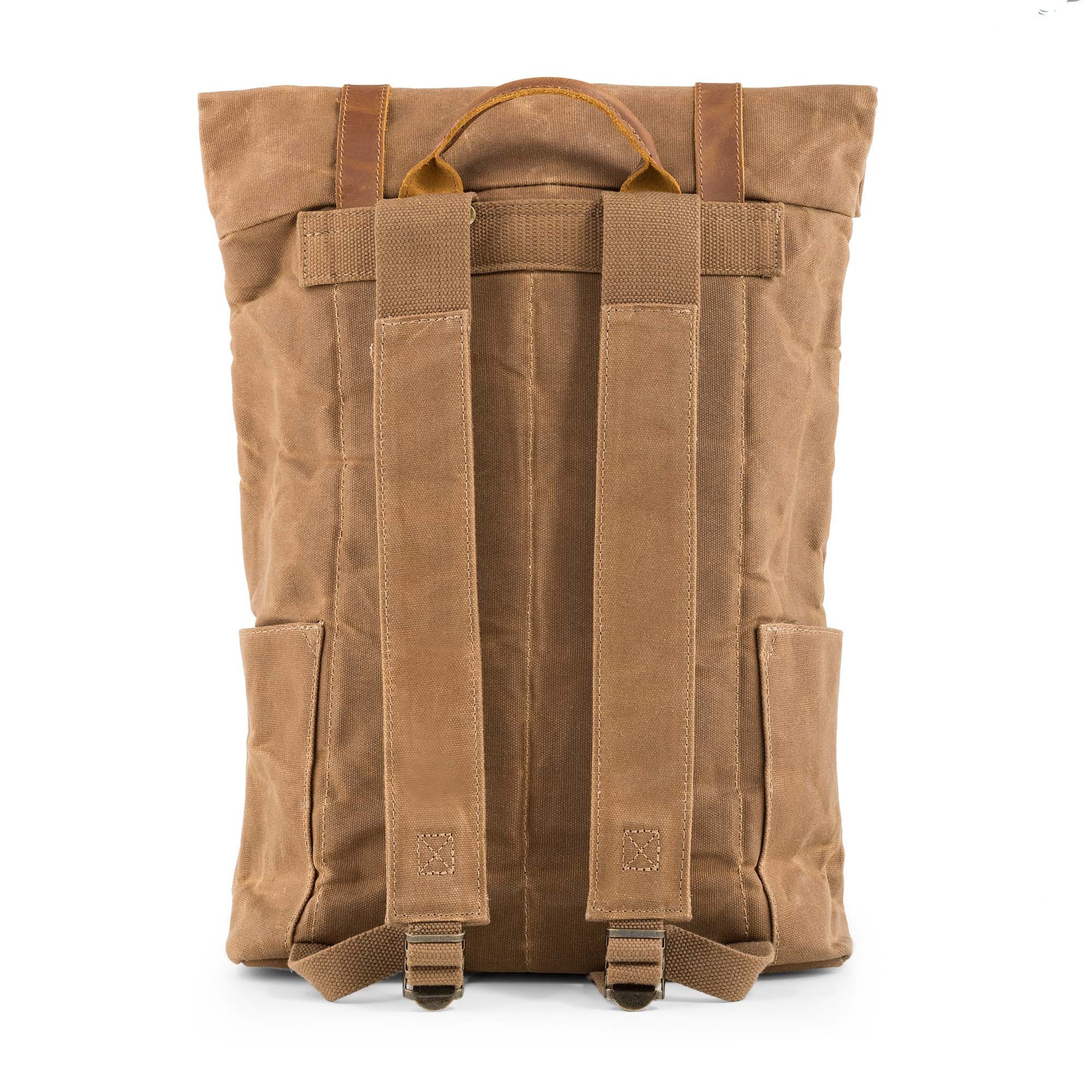 Wax Canvas Backpack Waxed Canvas Vintage Leather Backpack Etsy Australia