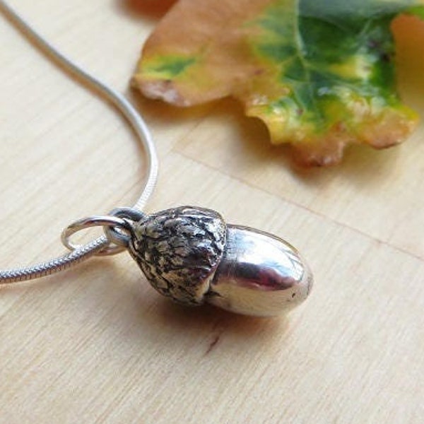 Etsy acorn necklace clearance