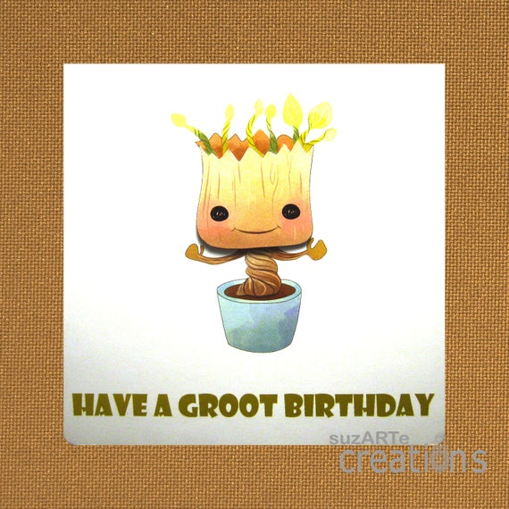 Have A Groot Birthday Birthday Card Etsy Have A Groot Birthday Birthday Card Etsy