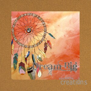 Dream Big-Dreamcatcher greeting card