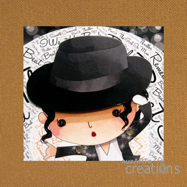 Michael Jackson Birthday card | Etsy
