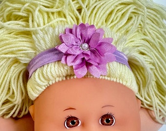 14" Cabbage Patch Clothes "COLORFUL FLOWERS w/GEMS" Doll Hairband, Cabbage Patch Clothes, 14 inch Doll Clothes, Cabbage Patch Kids Accessory