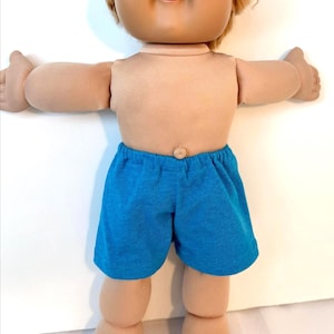 16" Boy & Girl Cabbage Patch "Gray, Purple, White, Black, Blue, Periwinkle" Shorts, Cabbage Patch Clothes, Cabbage Patch Kid, Doll Accessory