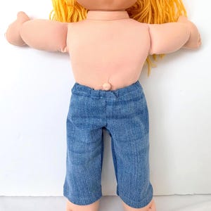 16" Cabbage Patch "Denim Doll Jean" Doll Pants, CPK Jeans, Fray Hem, Black Jeans, Fits Boy & Girl 16" Cabbage Patch Doll, CPK Doll Accessory