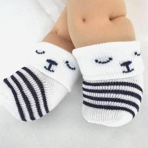 16" Cabbage Patch "Pink w/Ruffle; Teddy Bear; Blue Stripe; Maroon; Sailboat" Doll Socks, Cabbage Patch Clothes, Cabbage Patch Doll Accessory