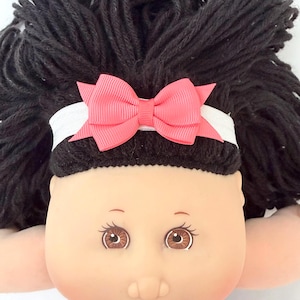 14" Cabbage Patch "Bows & Flower Hairbands w/Gems" Doll Hairbands, Pink Sparkle, Black, Silver, Green, Yellow, Cabbage Patch Doll Accessory