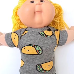 16" Boy or Girl Cabbage Patch "Taco Party; Pink Butterly; Purple Butterfly" T-Shirt, Mix & Match Cabbage Patch Clothes, CPK Doll Accessory