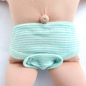 Underwear for 16" Cabbage Patch "Navy, Turquoise or Blue Stripe" Doll Diaper,Doll Underwear, Boy & Girl Cabbage Patch Doll Clothes Accessory