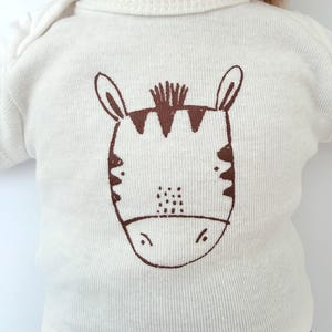 16" Boy & Girl Cabbage Patch "Sharks; Zebra; Whales/Boats; Stars; Lot of Love" T-Shirt, Cabbage Patch Clothes, Cabbage Patch Doll Accessory Adorable Zebra