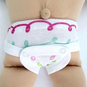 Underwear for 16" Cabbage Patch "Elephants; Fun Squiggles; Stripes; Hearts" Doll Diaper, Doll Underwear, Boy & Girl Cabbage Patch Accessory