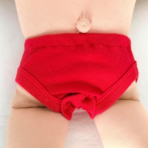 Underwear for 16" Cabbage Patch "Love, Red or Yellow" Doll Diaper, Doll Underwear, Boy or Girl Cabbage Patch Kid Doll Accessory, CPK Clothes