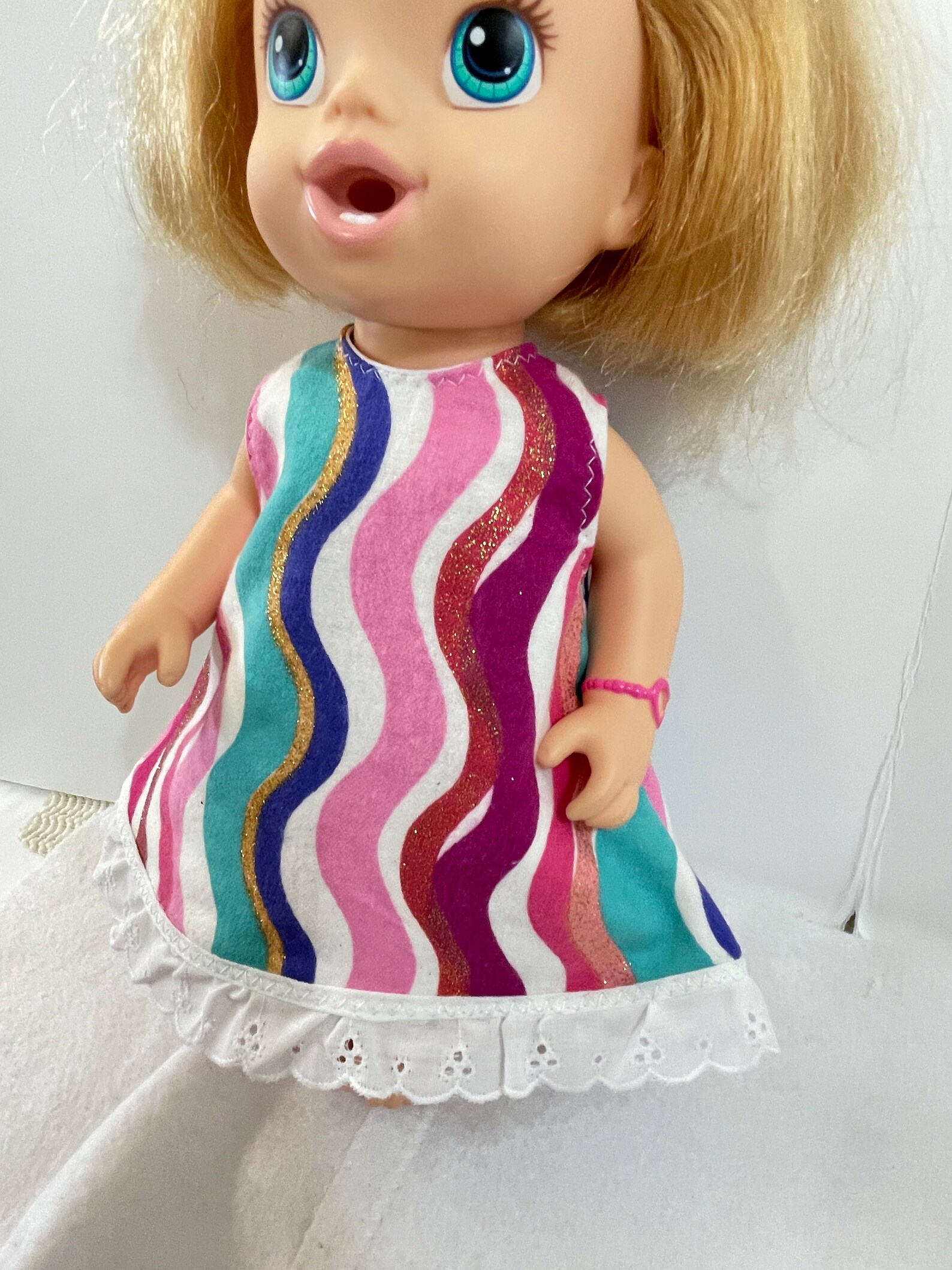 BABY ALIVE Clothes Sparkling RAINBOW Stripes Etsy