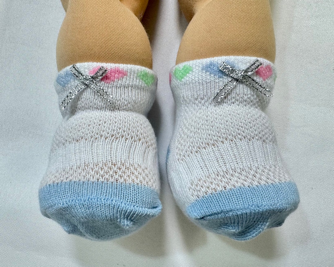 16 Cabbage Patch Socks whitew/hearts RAINBOWS White W/rose Slate GRAY ...
