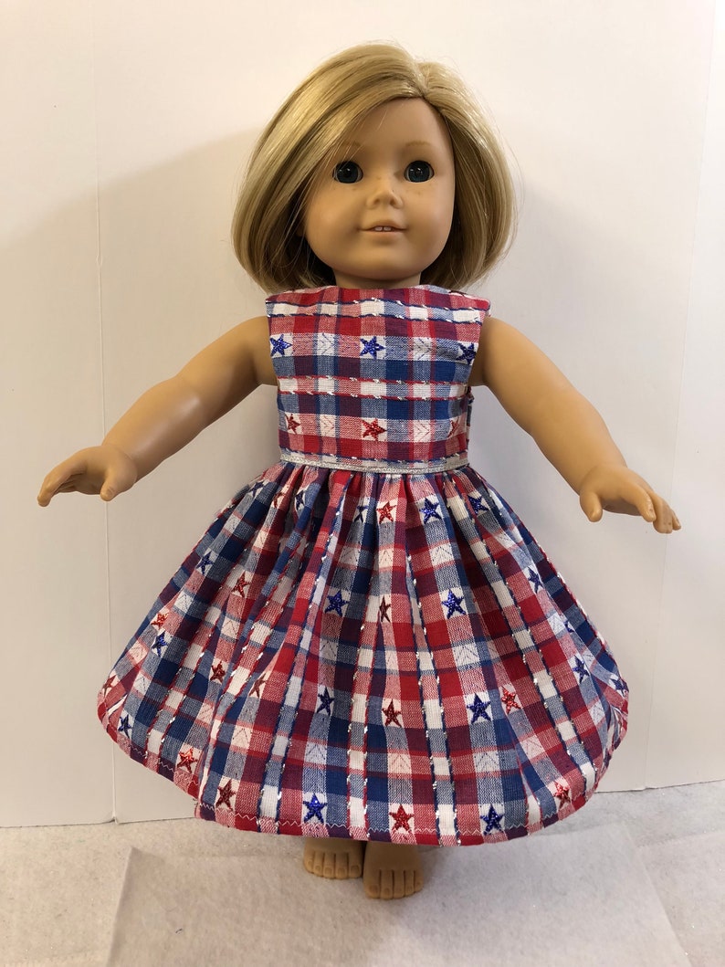 Handmade AG 18/" Pink Striped Minnie Mouse Doll Dress Fits 18/" American Girl Doll