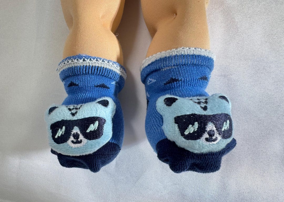 16 Boy or Girl Cabbage Patch Socks teddy Bear or Basketball Doll Socks ...