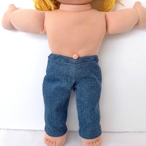 16" Cabbage Patch "Denim Doll Jean" Doll Pants, CPK Jeans, Fray Hem, Black Jeans, Fits Boy & Girl 16" Cabbage Patch Doll, CPK Doll Accessory