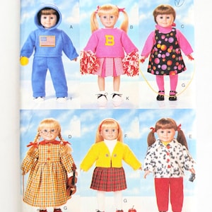 Doll Clothes Sewing Paper Patterns, 18" AG Doll or 15" Bitty Baby Clothes, Simplicity, McCalls, Butterick Fit 11" to 16" Size Dolls, Pillows
