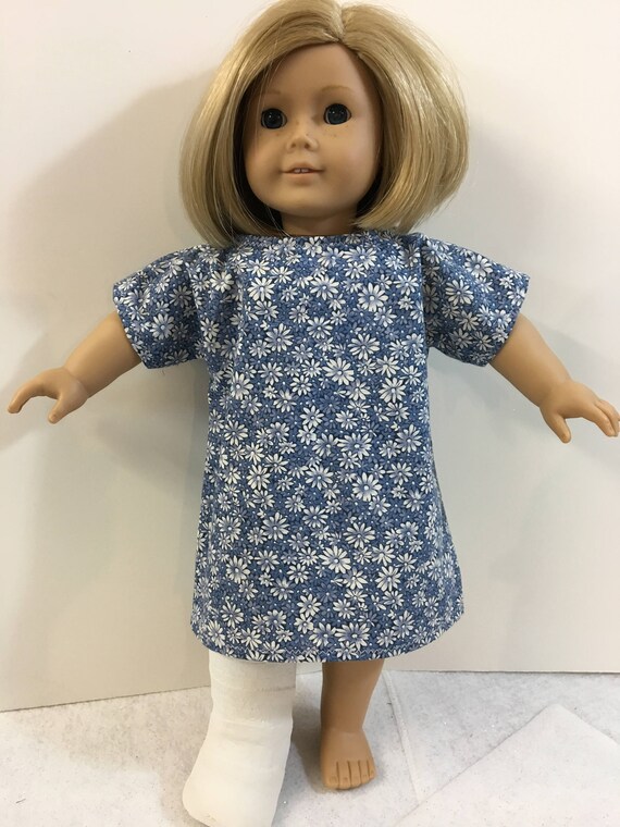 Doll Hospital Gown Fits Both 18 inch American Dolls and 15 Etsy