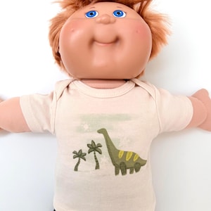 16" Cabbage Patch "Excavator Construction Trucks; Dinosaurs" T-Shirt, Girl & Boy Mix and Match Cabbage Patch Doll Clothes, Doll Accessories