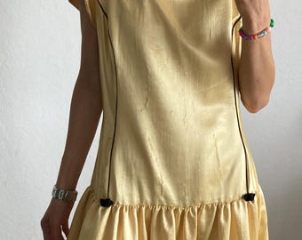 Women's S Blondie Nites Butter Yellow Satin Gown Prom Dress Kate Hudson  Style - Etsy