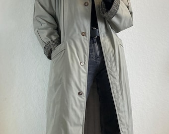Trench Coat Court Fourré Vintage 70/80’s - Marque Diolen, Taille L, Marron - Occasion Très Bon état