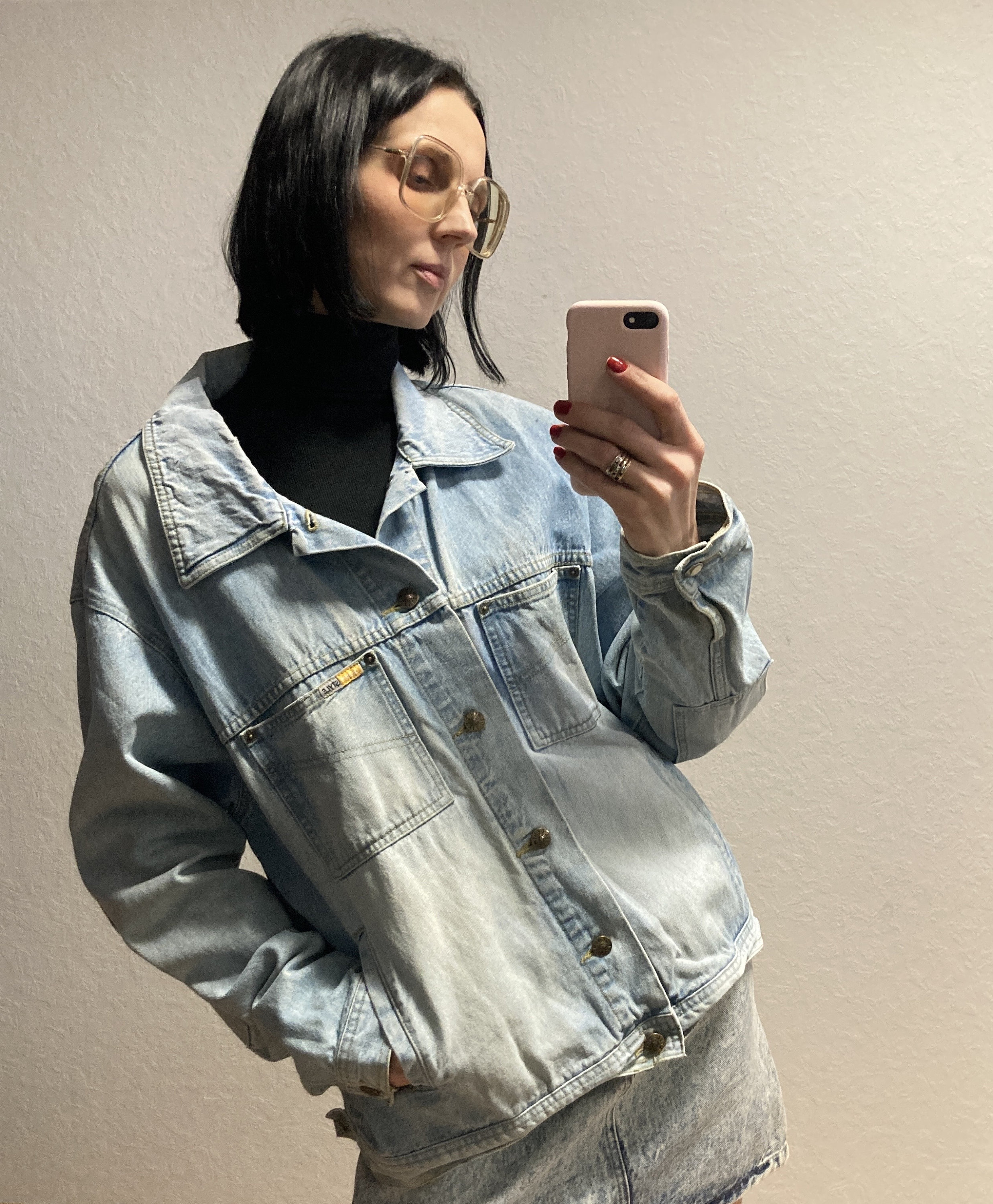 Unisex Vintage Denim Jacket 70s by Men's Classic in Light Blue - Etsy