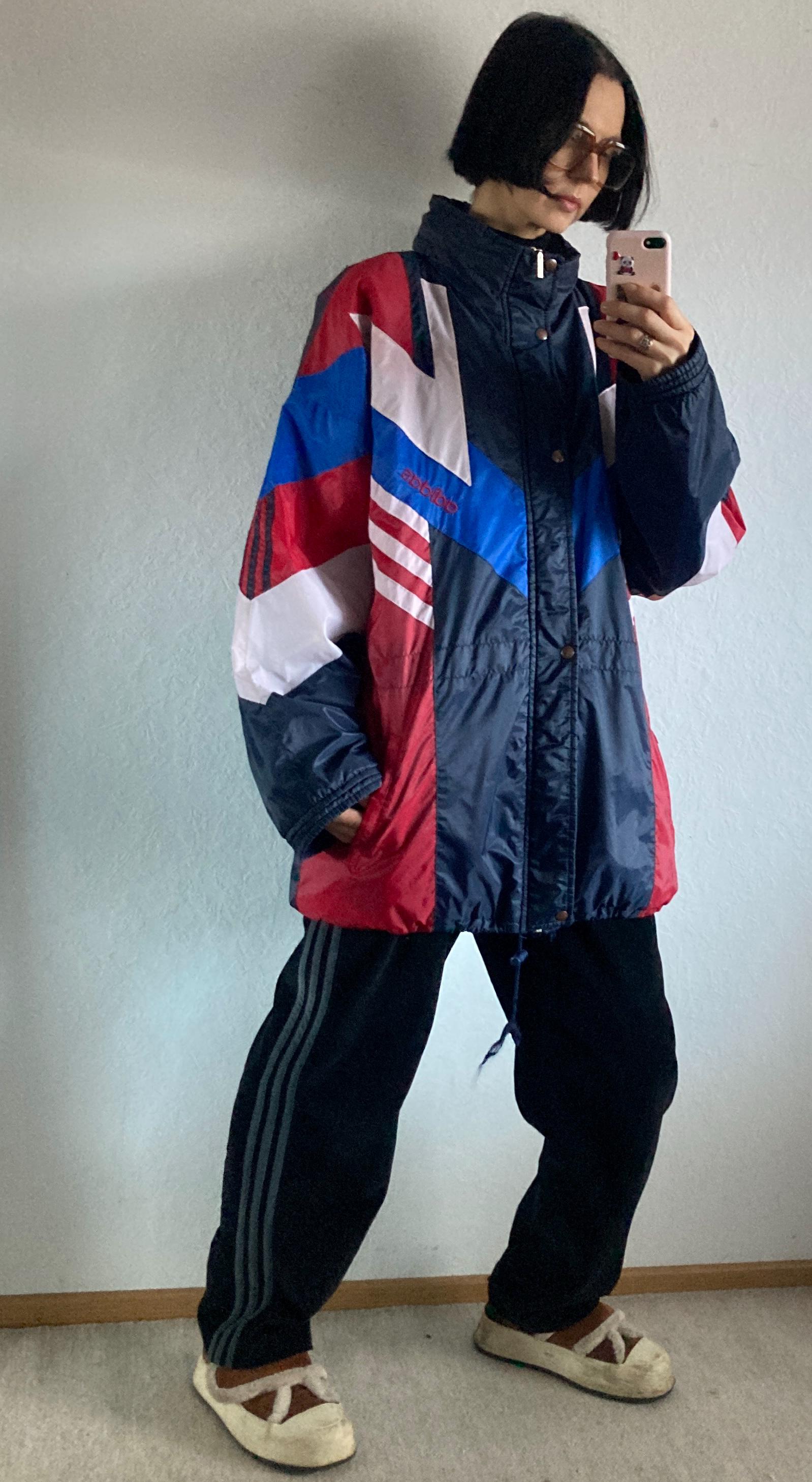 Vintage 1980s/1990s Adidas Padded Jacket (size M/L) - Etsy