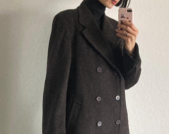 Vintage 1980s Schneiders Salzburg Grey Loden Coat – Virgin Wool