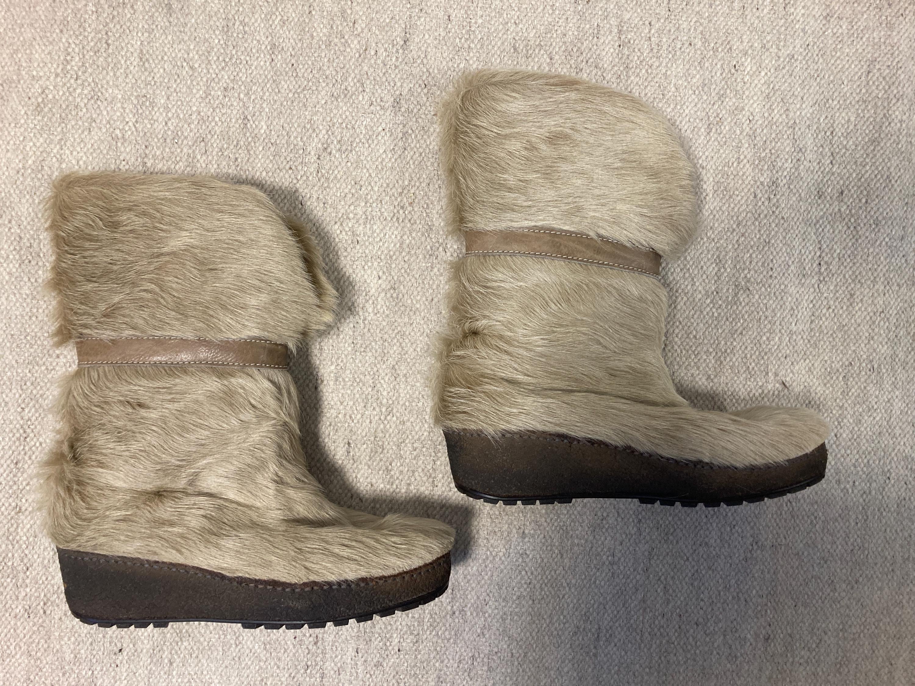 Vintage Luna Eskimod Fur Winter Boots - 1970s US Size 9.5 - Etsy