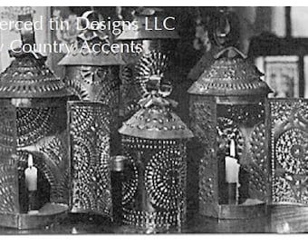 Punched tin Candle Lantern KIT- DIY- LK-1