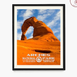 Arches National Park Print: Utah Desert Landscape Art