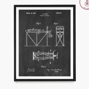 Joseph Pilates Patent Art Poster, Pilates Studio Decor, Exercise Poster, Home Gym Design, Health and Wellbeing