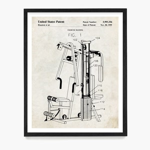 Weight Lifting Patent Poster, Gym Art Decor, Body Building Poster, Gym Patent Art, Home Gym Art, Exercise Poster