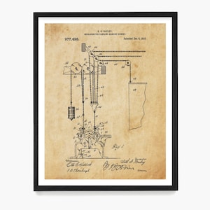 Theater Scenery Patent Art Print: Broadway Musical Decor