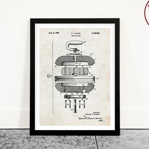 Curling Stone Patent Poster, Curling Wandkunst, Curling Club Dekor, Curling Geschenk