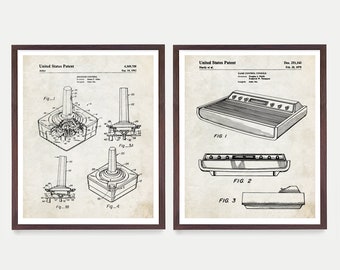 Video Game Patent Poster, Video Game Patent Wall Art, Gamer Gift, Video Game Gift, Game Room Decor