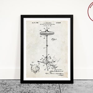 Drum Hi Hat Patent Poster
