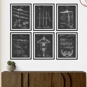 Rowing Patent Wall Art, Crew Poster, Sculling Decor, Rower Best Gift, Crew Team Print