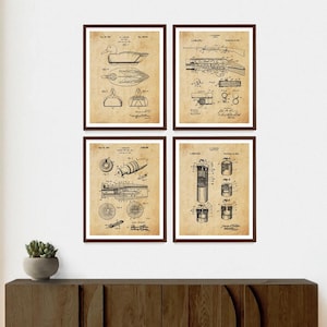 Duck Hunting Patent Art Prints: Cabin Wall Decor, Hunting Gift