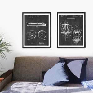 Frisbee Patent Poster, Frisbee Golf, Disc Golf, Disc Golf Patent Art Poster, Disc Patent, Disc Art, Frisbee Poster, Frisbee Wall Art image 1