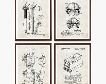 Welding Patent Art Print Set: Vintage Blueprint Posters