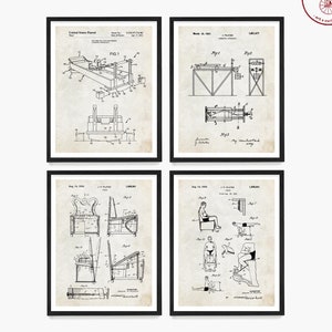 Joseph Pilates Patent Wall Art, Pilates Studio Decor, Home Gym Print, Exercise Poster, Fitness Inventions