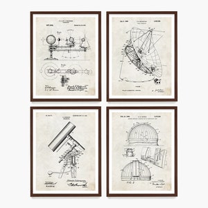 Astronomy Patent Poster, Radio Telescope Patent Wall Art, Astronomy Patent, Star Chart, NASA Print