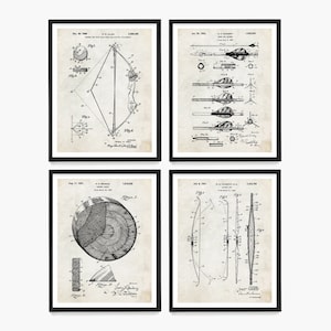 Archery Patent Art Prints: Bow & Arrow Wall Decor Set