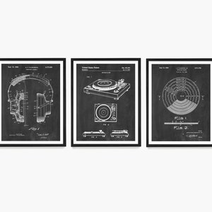 Record Player Patent, Stereo HI FI, Turntable Patent, Music Art, Record Player, Music Poster, Music Patent, Vinyl Art, Vinyl Patent