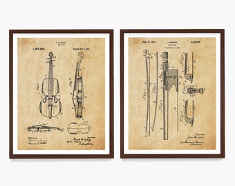 Violin Patent Posters, Violin Art, Violin Poster, Violin Wall Art, Orchestra, Classical Music Art, Classical Music Poster, Fiddle