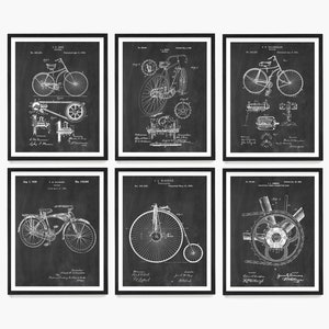 Bicycle Patent Wall Art, Bicycle Poster, Vintage Bicycle Decor, Bike Patent, Bike Art, Bike Poster, Bicycle Gift, Apartment Decor