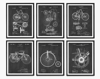 Bicycle Patent Wall Art, Bicycle Poster, Vintage Bicycle Decor, Bike Patent, Bike Art, Bike Poster, Bicycle Gift, Apartment Decor