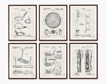 Golf Patent Art, Golf Theme, Golf Art, Golf Poster, Golf Wall Art, Country Club, Driver Patent, Golf Gift, Golf Ball, Golf Gift