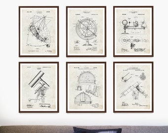 Astronomy Patent Poster, Radio Telescope Patent Wall Art, Astronomy Patent, Star Chart, NASA Patent, Space Art, NASA Poster